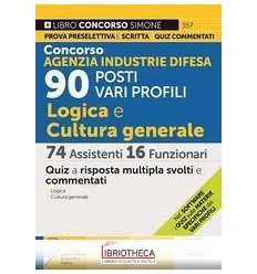 CONCORSO AGENZIA INDUSTRIE DIFESA 90 POSTI VARI PROF