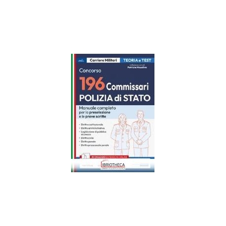 CONCORSO 196 COMMISSARI POLIZIA DI STATO