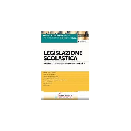 526/C LEGISLAZ. SCOLASTICA MAN. CONCORS.