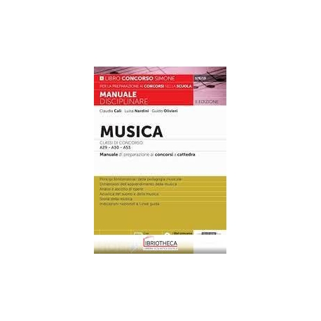 526/19 MANUALE DISCI. MUSICA