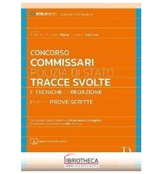 CONCORSO COMMISSARI POLIZIA DI STATO TRACCE SVOLTE E