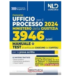 3946 POSTI CONCORSO UFFICIO PER IL PROCESSO. MINISTE