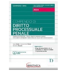 COMPENDIO MINOR DI PROCEDURA PENALE 2024