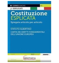 E5 COSTITUZIONE ESPLICATA