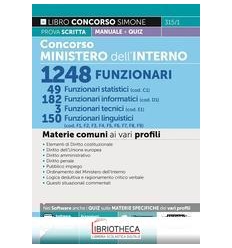 315/1 MINISTERO INTERNO 1248 FUNZIONARI