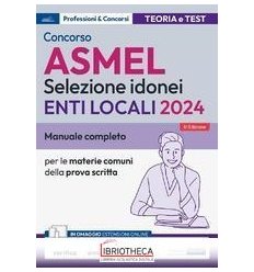 CONCORSO ASMEL ENTI LOCALI 2024