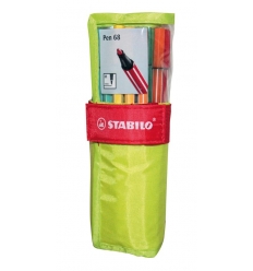 STABILO ROLLSET VERDE PEN 68 25 COLORI