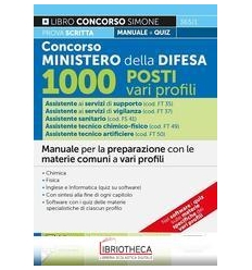 CONCORSO MINISTERO DELLA DIFESA 1000 POSTI VARI PROF