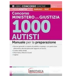 CONCORSO MINISTERO DELLA GIUSTIZIA 1000 AUTISTI - MA