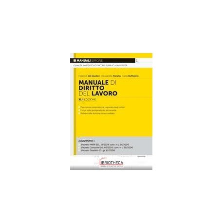 001 MANUALE DIRITTO DEL LAVORO