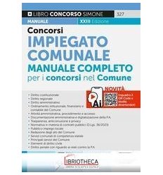 327 CONCORSI IMPIEGATO COMUNALE MANUALE