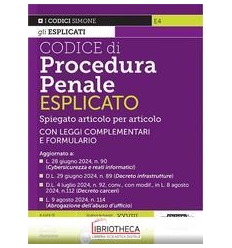 CODICE DI PROCEDURA PENALE ESPLICATO – E4