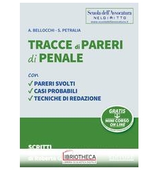 TRACCE DI PARERI DI PENALE 2017