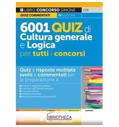 238 6001 QUIZ CULTURA GENERALE LOGICA