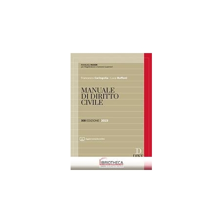 MANUALE MAIOR DI DIRITTO CIVILE 2023