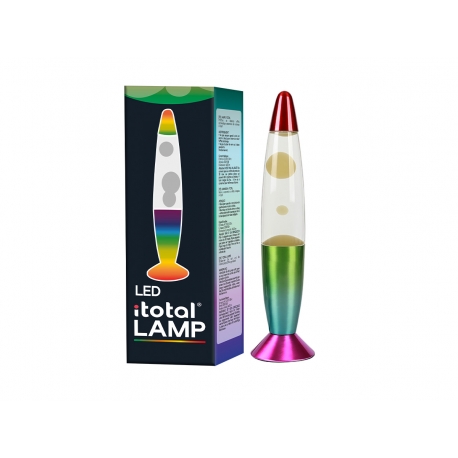 Lampada Lava LED BASE ARCOBALENO Luce Cambia Colore