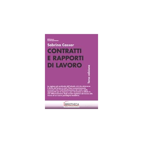 CONTRATTI E RAPPORTI DI LAVORO