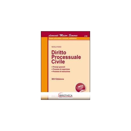 DIRITTO PROCESSUALE CIVILE