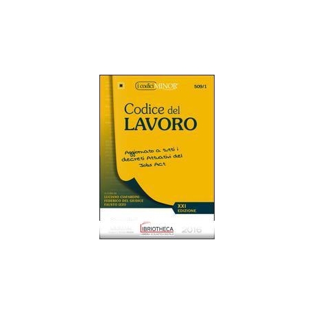 CODICE DEL LAVORO MINOR