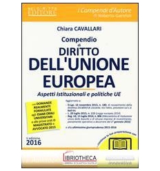 COMPENDIO DI DIRITTO DELL'UNIONE EUROPEA 2016