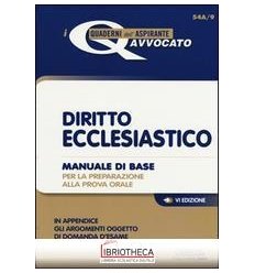 DIRITTO ECCLESIASTICO