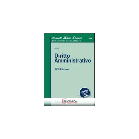 DIRITTO AMMINISTRATIVO - ELEMENTI MAIOR (217)