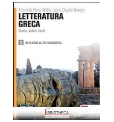 LETTERATURA GRECA 3 ED. MISTA