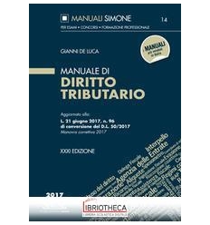 MANUALE DIRITTO TRIBUTARIO