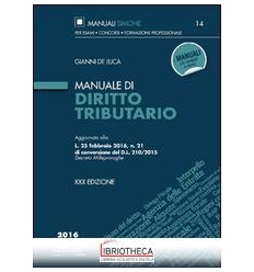 MANUALE DIRITTO TRIBUTARIO