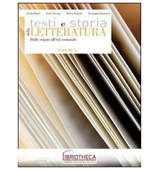 TESTI E STORIA DELLA LETTERATURA C