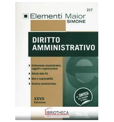 ELEMENTI MAIOR DI DIRITTO AMMINISTRATIVO