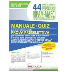 44 FUNZ. RIPAM-MAECI MANUALE + QUIZ