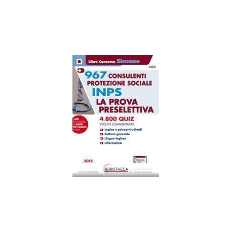 967 CONSULENTI PROTEZIONE SOCIALE INPS P.P.(324/2)