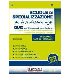 SCUOLE SPECIALIZZAZIONE PROFESS.LEGALI - QUIZ