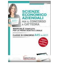 SCIENZE ECONOMICO AZIENDALI-CONC.CATTEDRA (526/7)