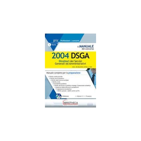 MANUALE CONCORSO DSGA