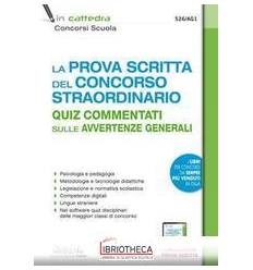 526/AG1 PROVA SCRITTA CONCORSO STRAORDIN