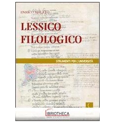 LESSICO FILOLOGICO. UN APPROCCIO ALLA FILOLOGIA