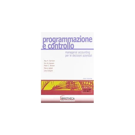 PROGRAMMAZIONE E CONTROLLO 3/ED