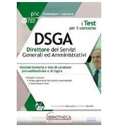 TEST PER IL CONCORSO DSGA DIRETTORE DEI SERVIZI GENE