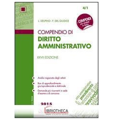 COMPENDIO DI DIRITTO AMMINISTRATIVO 2015