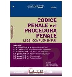 CODICE PENALE PROCEDURA PENALE 2018.1 MINOR 503/3