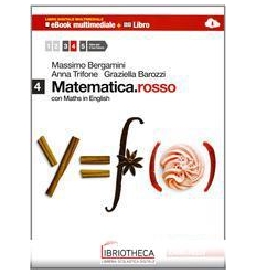 MATEMATICA ROSSO CON MATHS IN ENGLISH 4 ED. MISTA