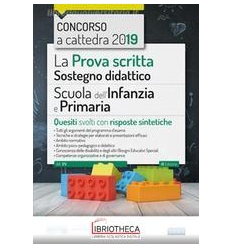 PROVA SCRITTA SOSTEGNO DIDATTICO PER LA SCUOLA DELL'