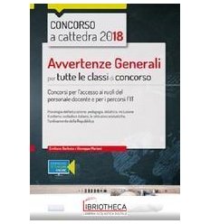 CONCORSO A CATTEDRA 2018. AVVERTENZE GENERALI PER TU