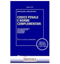 CODICE PENALE E NORME COMPLEMENTARI