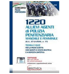 1220 ALLIEVI AGENTI DI POLIZIA PENITENZIARIA MASCHIL