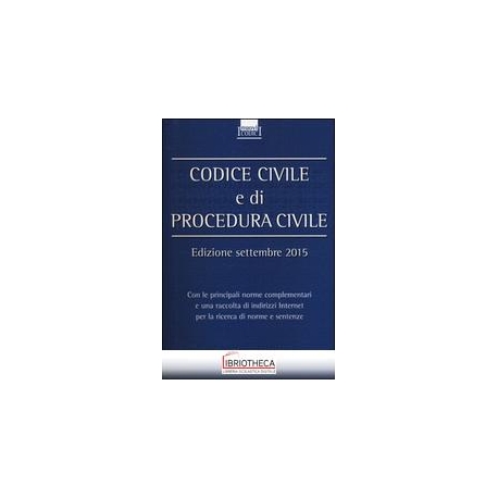 CODICE CIVILE E DI PROCEDURA CIVILE