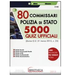 80 C0MMISSARI POLIZIA STATO-5000 QUIZ UFF. (314/A)