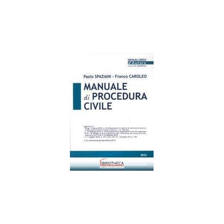 MANUALE PROCEDURA CIVILE